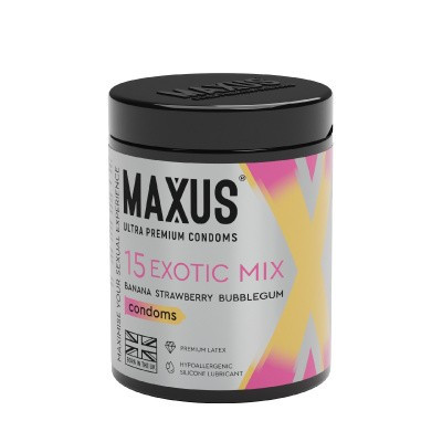 Презервативы MAXUS Exotic Mix №15 набор п/к