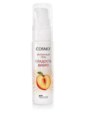 Гель-лубрикант "Cosmo" с вибрацией персик 33г 