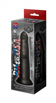 Анальный плаг в виде пальца на присоске "RU TO ANSWER USA"