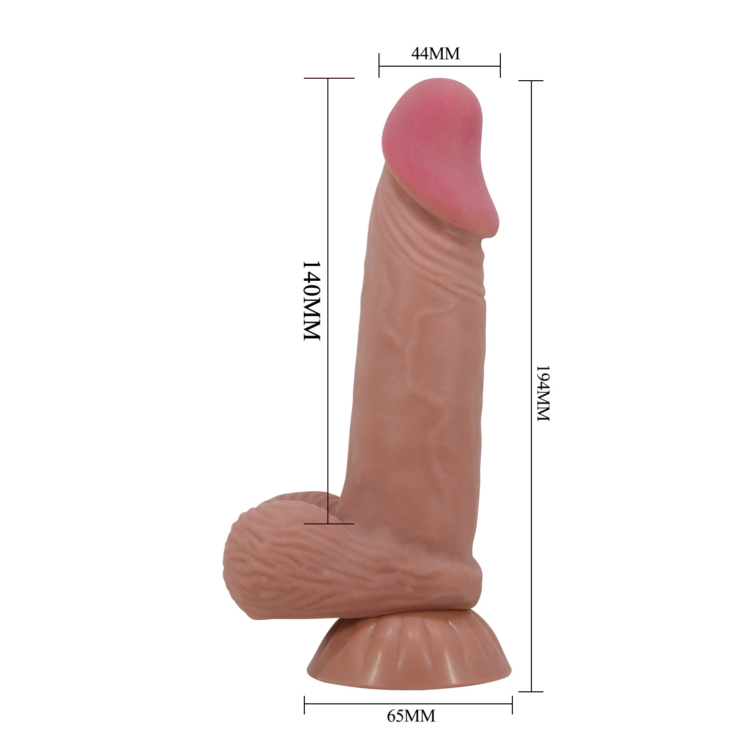 Фаллоимитатор Sliding Skin Series 7,6" 