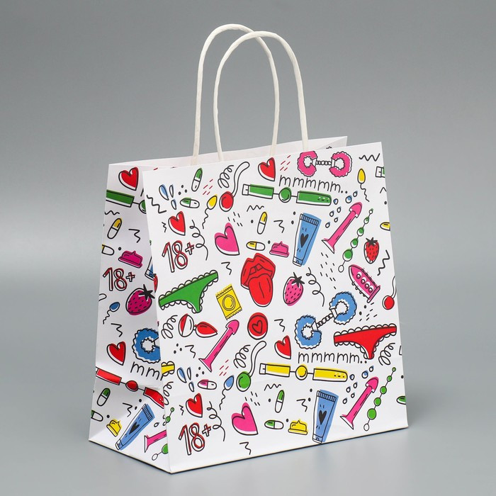 Пакет крафтовый «18+»