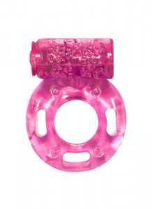 Эрекционное виброкольцо RINGS AXLE-PIN розовое
