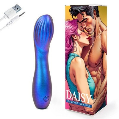 Вибратор 15 см, синий, Ø 37 мм