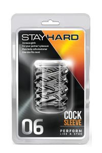 Насадка Stay Hard Cock 06" прозрачная