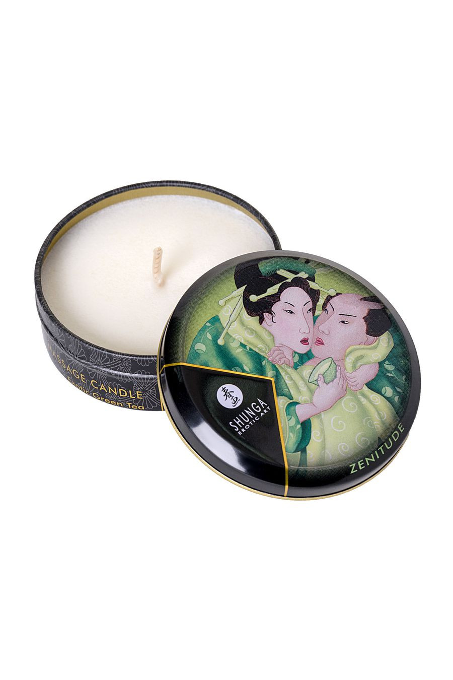 Свеча массажная Shunga Зеленый чай 30 мл