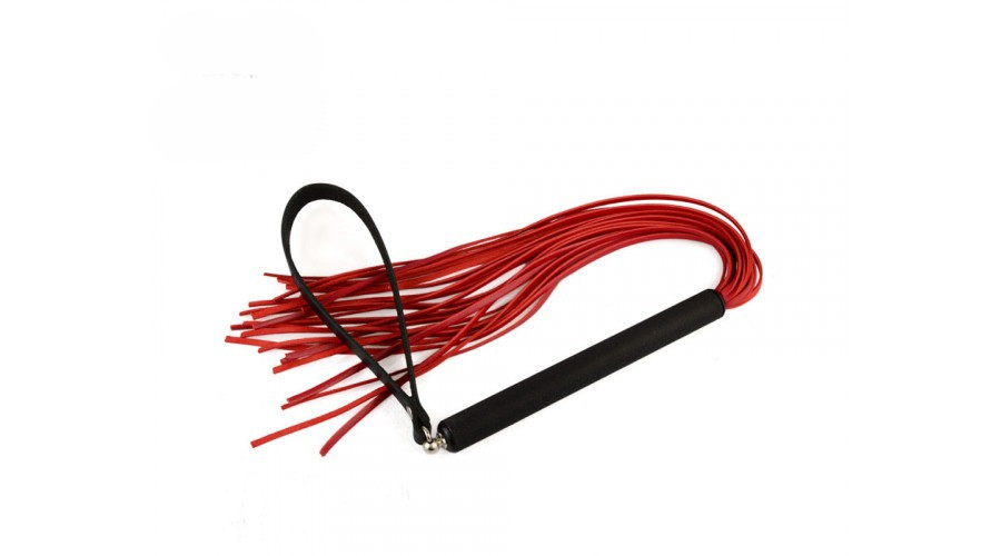 Плеть MIX кожа,красная 47 см