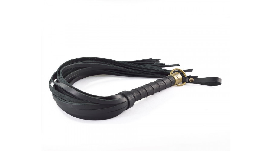 Плеть кожа с кольцом, 45 см