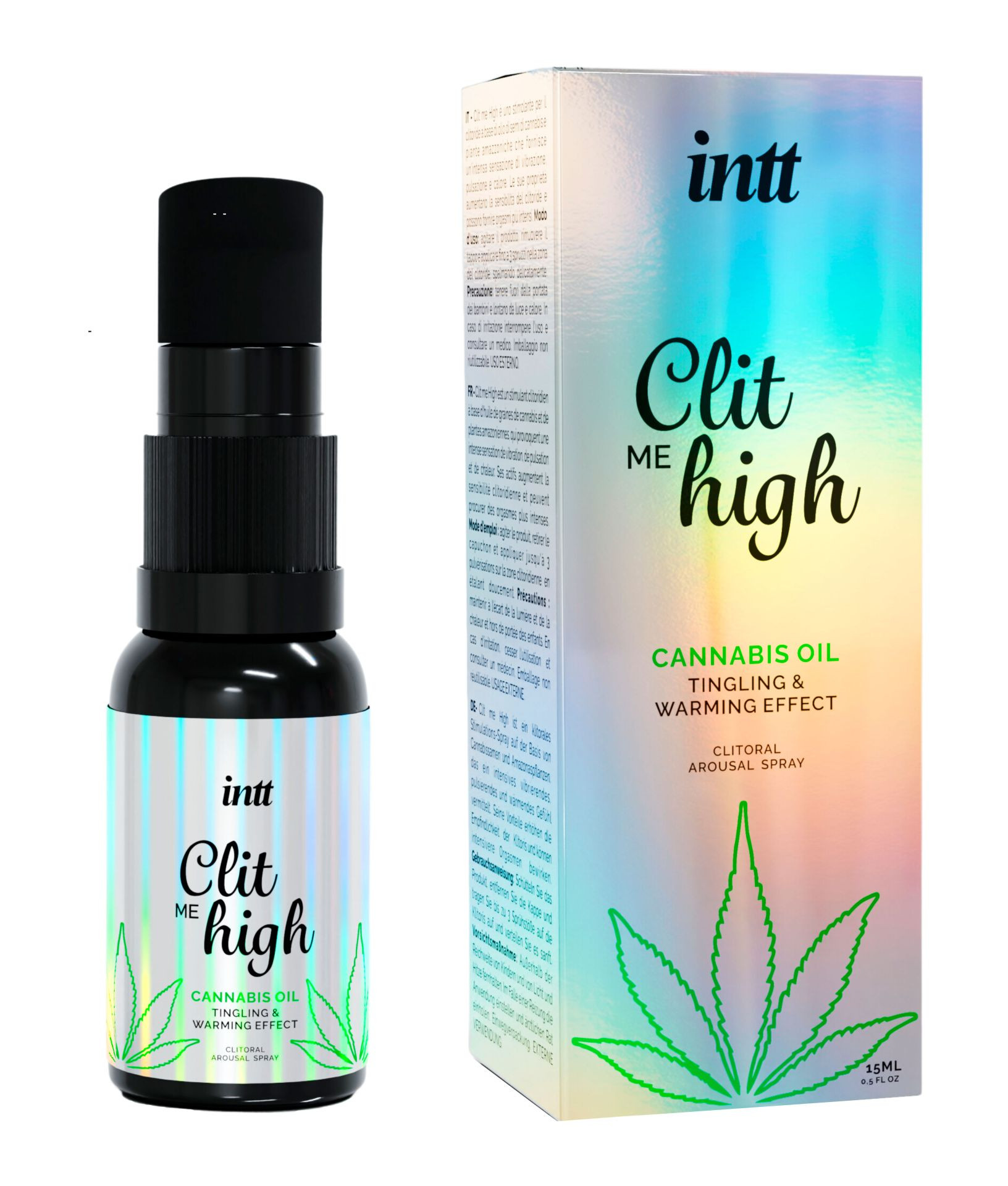 Гель CLIT ME HIGH, cannabis oil, с эффектом вибрации,15 мл
