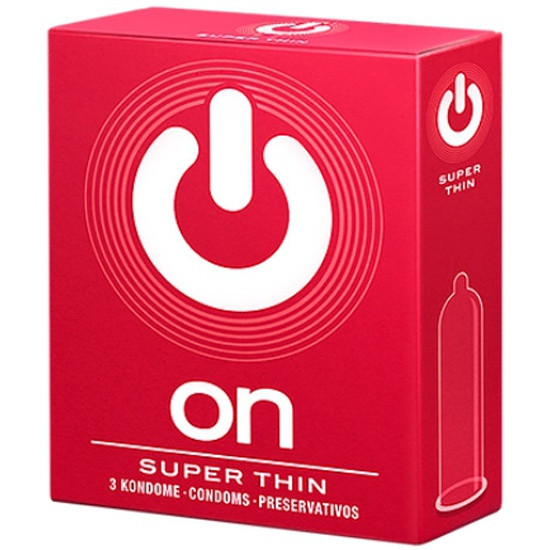 Презервативы "ON" Super Thin №3 - супер тонкие (ширина 54 мм)