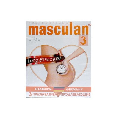 Презервативы Masculan Long Pleasure, 3 шт Продлевающий