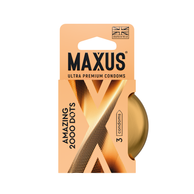 Презервативы MAXUS 2000 Amazing Dots №3 точечные