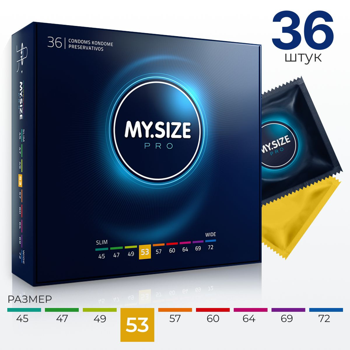 Презервативы My.Size PRO 53 №36