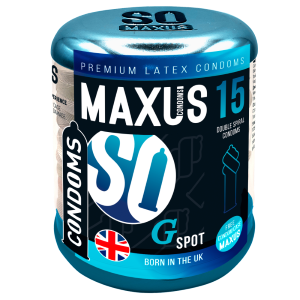 Презервативы MAXUS G spot №15 двойная спираль ж/к