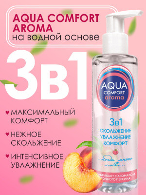 Гель-лубрикант AQUA COMFORT AROMA персик 195г 