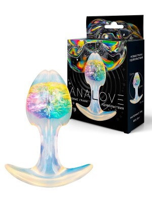 Анальная пробка цветная  Ø 32 мм