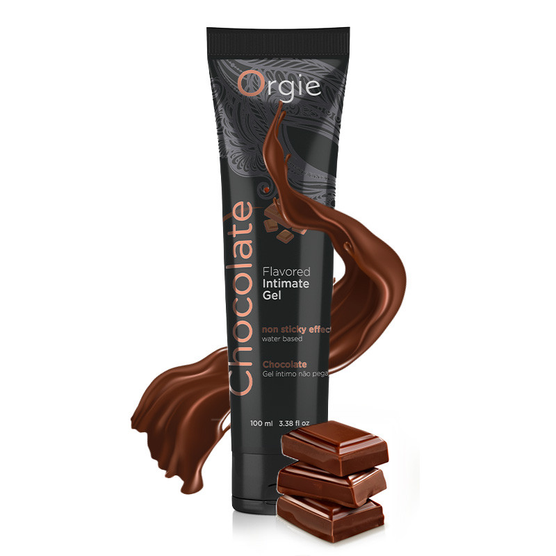 Съедобный интимный гель Orgie Lube Tube Chocolate, 100 мл