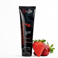 Съедобный интимный гель Orgie Lube Tube Strawberry, 100 мл