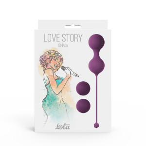 Вагинальные шарики Diva LOVE STORY LAVENDER 