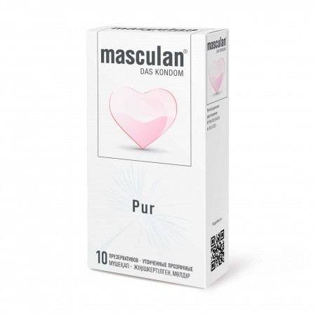 Презервативы Masculan Pur, 10 шт Ультра тонкие с обильной смазкой