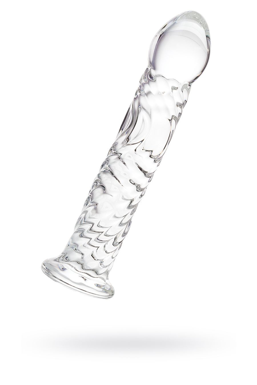 Анальная пробка Sexus Glass, прозрачная 16,5 см, Ø 2,5 см