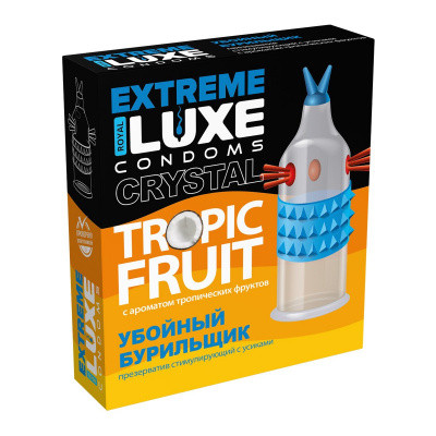 Презерватив Luxe EXTREME №1 Убойный бурильщик, Фрукты