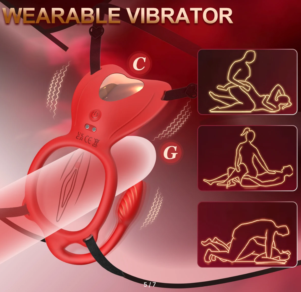 Кольцо с анальным стимулятором  