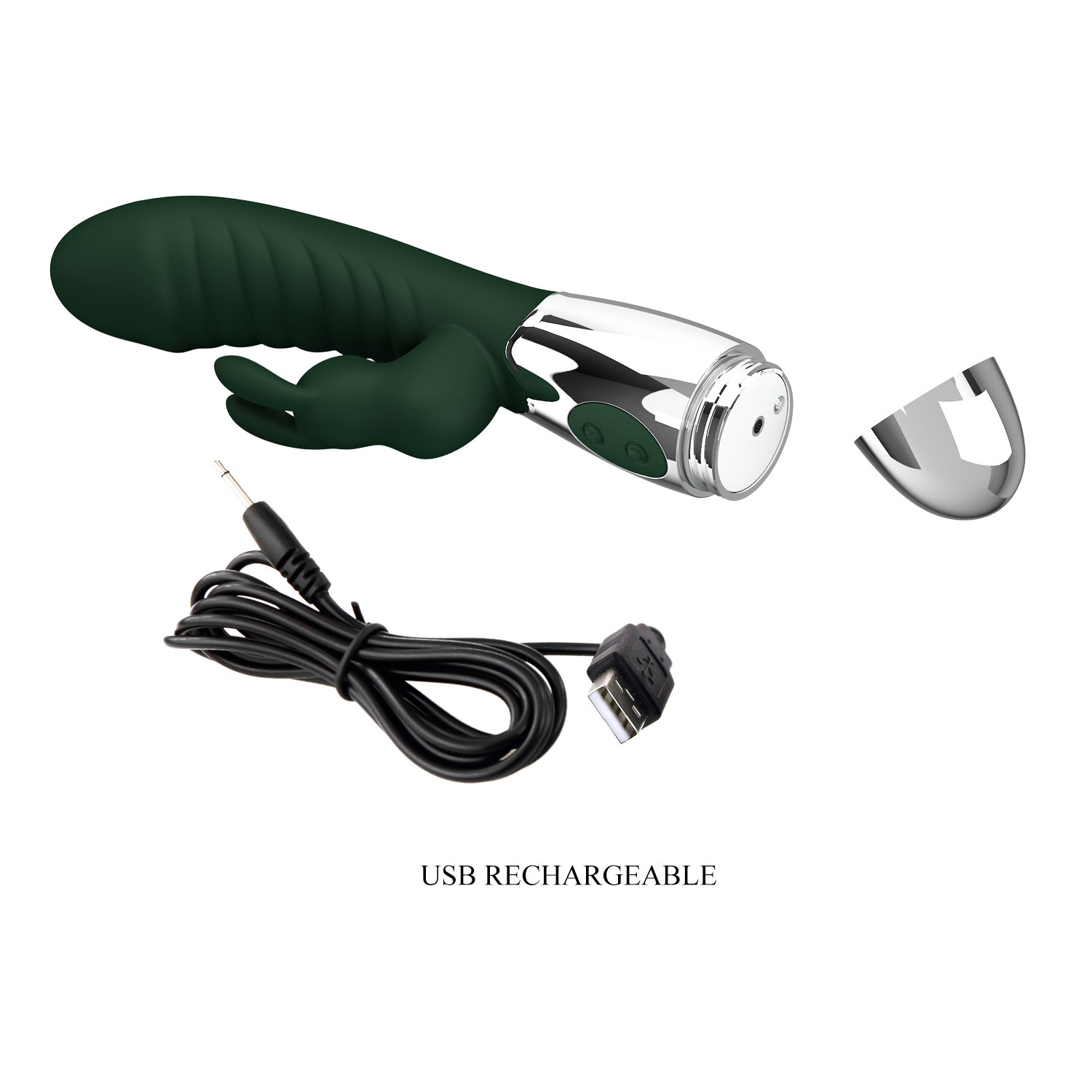 Вибратор Nanghty Bunny USB, черный