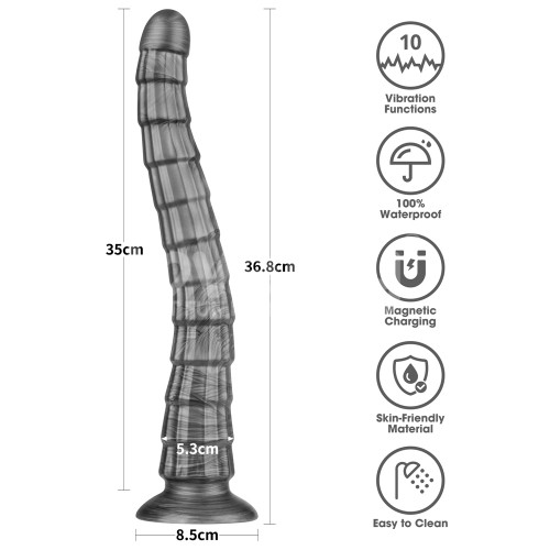 Вибратор King Sized Vibrating Vibrax Slider 14.5"