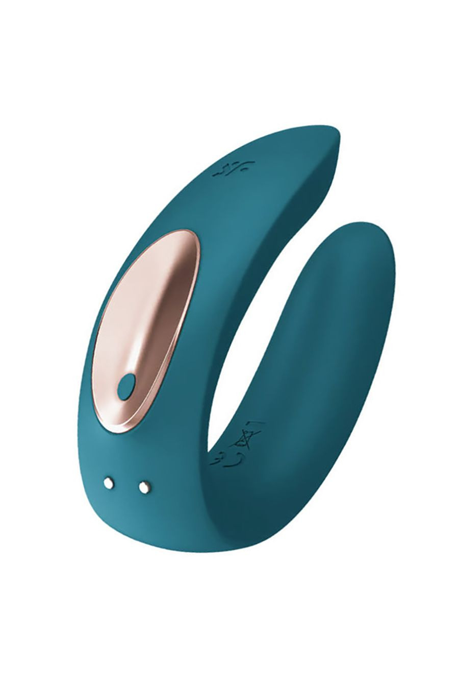 Вибромассажер Satisfyer Double Plus, силикон, зелёный
