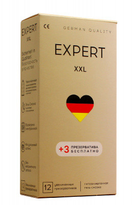 Презервативы EXPERT XXL увеличенного размера, 15 шт.