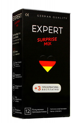 Презервативы EXPERT SURPRISE MIX, 15 шт.