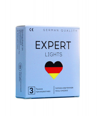 Презервативы EXPERT LIGHTS ультратонкие, 3 шт.