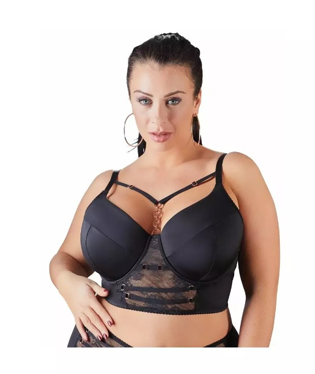 Бюстгальтер Cottelli Curves Decoration 90E, черный