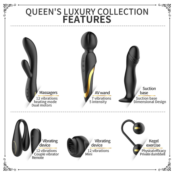 Набор Queens Luxury 18К Gold, 6шт