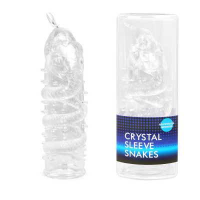 Насадка "CRYSTAL SLEEVE" прозрачная змея
