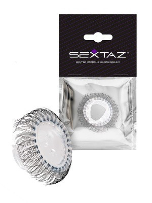 Кольцо SEXTAZ реснички с изгибом Ø20мм, широкое