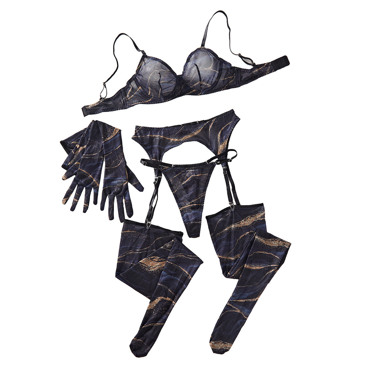 Комплект 5 в 1  синий, M