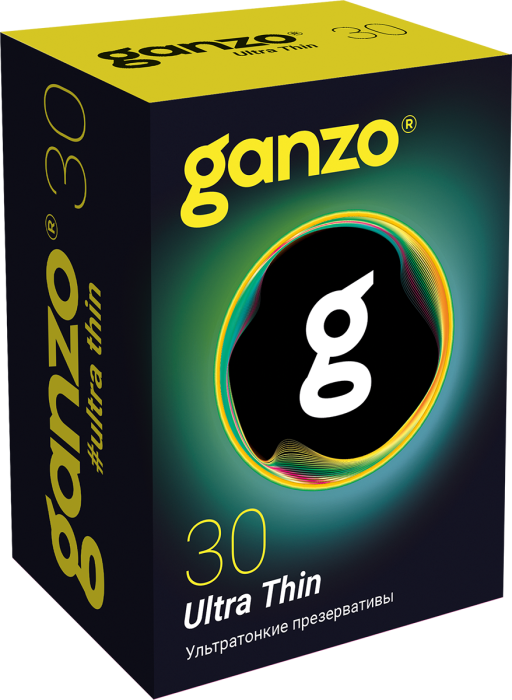 Презервативы "GANZO" ULTRA THIN №30 cупер тонкие