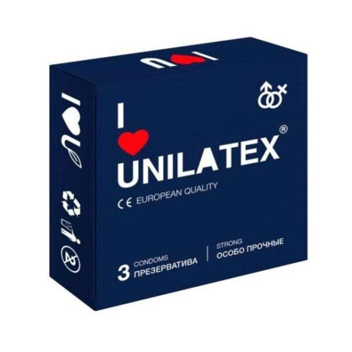 Презервативы UNILATEX "EXTRA STRONG" особопрочные, 3шт