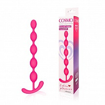 Анальная цепочка COSMO цвет ярко-розовый 