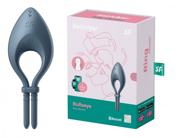 Эрекционное вибро лассо Satisfyer Bullseye, серое