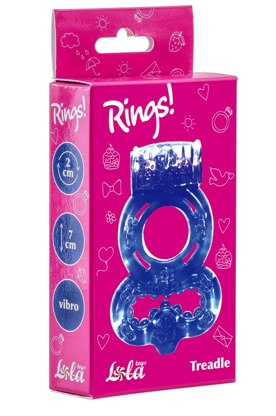 Эрекционное кольцо Rings Treadle фиолетовое