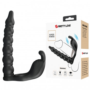 Вибронасадка Blackney для двойного проникновения черная