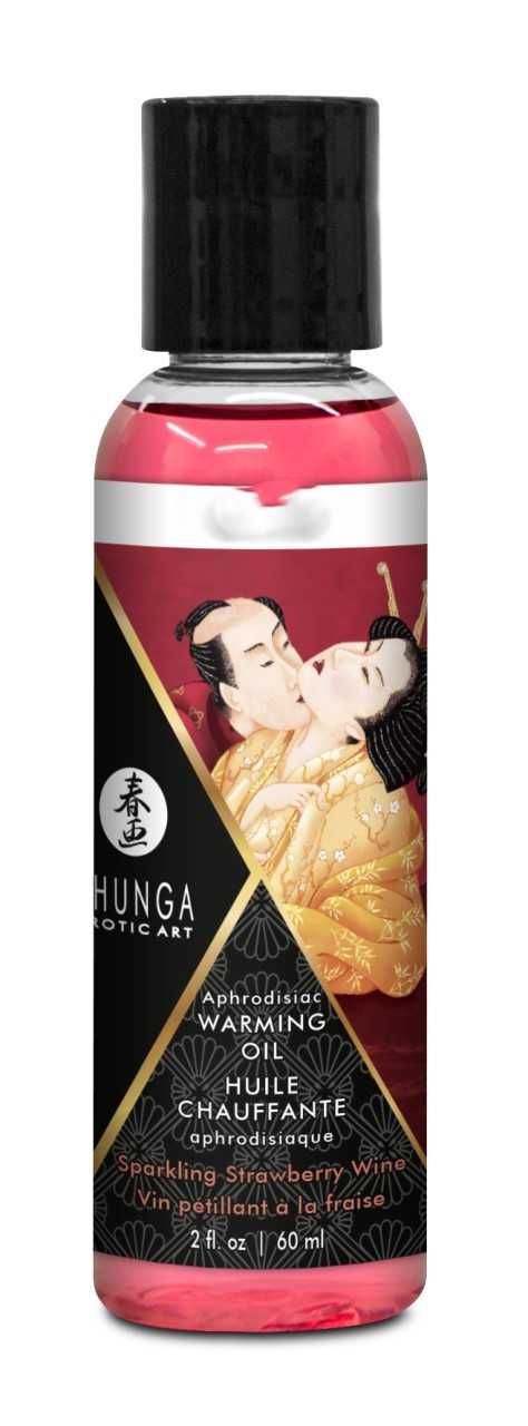 Масло SHUNGA «Клубничное вино», разогревающее, 60 мл