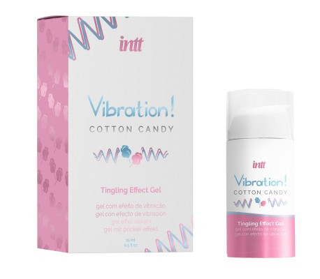Жидкий интимный гель с эффектом вибрации Cotton Candy, 15 мл