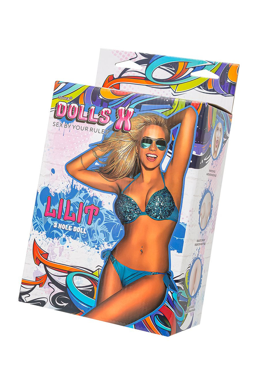 Кукла надувная Dolls-X Lilit, с тремя отверстиями,150 см