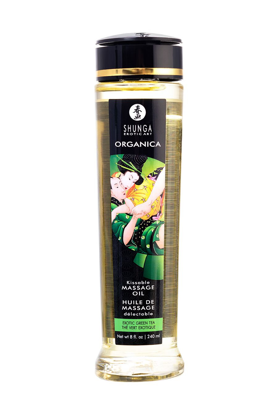 Масло Shunga Erotic Massage Oil Зелёный чай, 240 мл