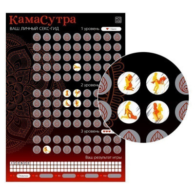 Скретч-плакат «Секс-гид. КАМАСУТРА»