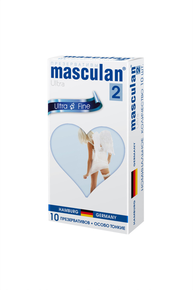 Презервативы Masculan Ultra 2 Fine, 10 шт, Особотонкие с обильной смазкой