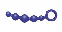 Анальная елочка "Joyballs Wave", синяя